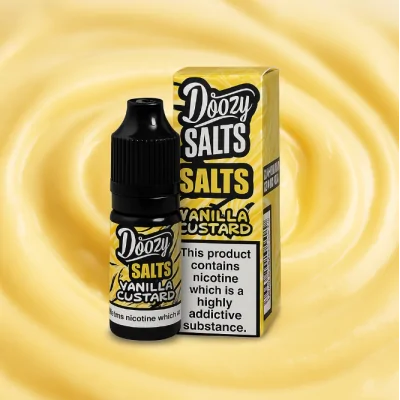 10 ml DOOZY SALTS VANILLA CUSTARD 50/50 - 20MG - E-LIQUID - NikotinsalzLieferumfang: 10 ml DOOZY SALTS VANILLA CUSTARD 50/50 20MG - E-LIQUID - NikotinsalzVanilla Custard E flüssig von Doozy Salts zeichnet sich durch ausgeprägte Dessert-Aromen von Vanille und Pudding aus, die sich zu einem geschmeidigen und doch ausgewogenen Geschmack mit einem subtilen, cremigen Abgang verbinden.Vanillepudding E flüssig von Doozy Salts verwendet Salz-Nikotin. Salt Nic ist geschmeidiger als die Standard E-Flüssigkeit, ohne die Nikotinstärke zu verlieren.8894Doozy Liquids5,90 CHFsmoke-shop.ch5,90 CHF 10 ml DOOZY SALTS VANILLA CUSTARD 50/50 - 20MG - E-LIQUID - NikotinsalzLieferumfang: 10 ml DOOZY SALTS VANILLA CUSTARD 50/50 20MG - E-LIQUID - NikotinsalzVanilla Custard E flüssig von Doozy Salts zeichnet sich durch ausgeprägte Dessert-Aromen von Vanille und Pudding aus, die sich zu einem geschmeidigen und doch ausgewogenen Geschmack mit einem subtilen, cremigen Abgang verbinden.Vanillepudding E flüssig von Doozy Salts verwendet Salz-Nikotin. Salt Nic ist geschmeidiger als die Standard E-Flüssigkeit, ohne die Nikotinstärke zu verlieren.8894Doozy Liquids5,90 CHFsmoke-shop.ch5,90 CHF