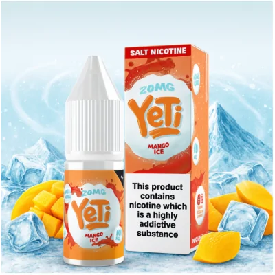 Yeti Nikotinsalz - Mango ICE - 20mg/ml 10mlLieferumfang: 1x Yeti Nikotinsalz - Mango ICE - 20mg/ml 10mlGeschmack: Mango IceTauche kopfüber in einen kühnen Schneesturm mit reifem Mangogeschmack ein, der direkt aus den frostigen Klauen der Yeti-Höhle stammt. Dieses Salz-Nic mag klein sein, aber es ist so eisig, dass selbst der abscheuliche Schneemann zittern würde!VG/PG 60/40Schnelle NikotinaufnahmeSanfteres Gefühl im Hals, trotz höherer Dosierungneutralerer GeschmackOptimal nutzbar für POD Systeme oder MTL Tanks15036Yeti E-Liquid UK5,50&nbsp;CHFsmoke-shop.ch5,50&nbsp;CHF