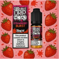 10 ml VAPOURIZ DOUBLE DRIP NIC SALT STRAWBERRY BURST 20 mgLieferumfang: 10 ml VAPOURIZ DOUBLE DRIP NIC SALT STRAWBERRY BURST 20 mgDouble Drip's Strawberry Burst Nic Salt e-liquid liefert einen köstlichen Ansturm von unwiderstehlichem Erdbeergeschmack. Erleben Sie all die saftige, marmeladige Süße von frisch gepflückten englischen Erdbeeren, die in einer Welle duftender, sommerlicher Glückseligkeit auf Ihre Geschmacksnerven prallen. Strawberry Burst ist köstlich süß mit einem subtilen, scharfen Geschmack beim Ausatmen und ein unverzichtbarer Genuss für Fans von authentischen Fruchtaromen.  Die 50VG/50PG-Mischung von Double Drip Nic Salt bietet ein perfektes Gleichgewicht zwischen Geschmack und Rauchentwicklung, und die Nikotinsalzlösung macht es ideal für die Verwendung in klassischen E-Zigaretten-Starter-Vape-Kits und Pod-Vape-Geräten. Perfekt für Ex-Raucher oder Vaper, die den sofortigen, befriedigenden Nikotinabbau und den sanften Rachenhieb suchen, den Niksalze bieten.Technische Details:10ml E-Flüssigkeit  50% pflanzliches Glyzerin (VG), 50% Propylenglykol (PG) Erhältlich in  20mg Nikotinstärke50% | VG  50% PG20 mg Nikotinsalz11261Double Drip Coil Sauce UK5,50 CHFsmoke-shop.ch5,50 CHF