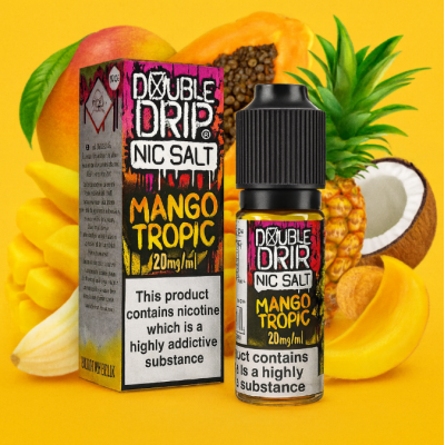 Double Drip Nic Salt Mango Tropic 10ml E-liquid - 20 mg NikotinsalzMango Tropic von Double Drip ist ein tropischer Dampf mit Mango, Papaya und Ananas, gemischt mit Banane und Kokosnuss.Double Drip Nic Salt wird als 10ml E-Liquid geliefert und enthält entweder 10 oder 20mg Nikotin.50% VG / PG20 mg Nikotinsalz13318Double Drip Coil Sauce UK5,50 CHFsmoke-shop.ch5,50 CHF