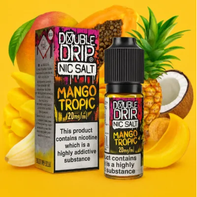 Double Drip Nic Salt Mango Tropic 10ml E-liquid - 20 mg NikotinsalzMango Tropic von Double Drip ist ein tropischer Dampf mit Mango, Papaya und Ananas, gemischt mit Banane und Kokosnuss.Double Drip Nic Salt wird als 10ml E-Liquid geliefert und enthält entweder 10 oder 20mg Nikotin.50% VG / PG20 mg Nikotinsalz13318Double Drip Coil Sauce UK5,50 CHFsmoke-shop.ch5,50 CHF Double Drip Nic Salt Mango Tropic 10ml E-liquid - 20 mg NikotinsalzMango Tropic von Double Drip ist ein tropischer Dampf mit Mango, Papaya und Ananas, gemischt mit Banane und Kokosnuss.Double Drip Nic Salt wird als 10ml E-Liquid geliefert und enthält entweder 10 oder 20mg Nikotin.50% VG / PG20 mg Nikotinsalz13318Double Drip Coil Sauce UK5,50 CHFsmoke-shop.ch5,50 CHF