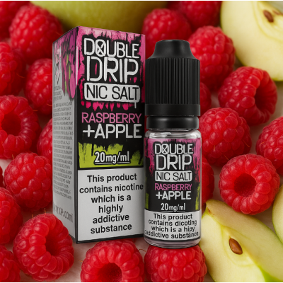 Double Drip Nic Salt Raspberry & Apple 10ml E-liquid - 20mg NikotinsalzErleben Sie den Geschmack des Sommers, egal zu welcher Jahreszeit, mit dem Raspberry &amp; Apple Nic Salt E-Liquid von Double Drip. Dieser herzhafte Klassiker ist vollgepackt mit intensiven Fruchtaromen, mit dem lebendigen, rubinroten Geschmack von saftigen Himbeeren, perfekt gepaart mit den knackigsten und frischesten Äpfeln. Diese köstliche Mischung befriedigt das Verlangen jedes Fruchtliebhabers nach einem erfrischenden und köstlichen Dampferlebnis.Spezifikation:10ml Nikotin-Salz E-Liquid50/50 PG/VGErhältlich in 20mg NikotinstärkeHergestellt in Großbritannien13952Double Drip Coil Sauce UK5,50 CHFsmoke-shop.ch5,50 CHF