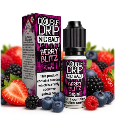Double Drip Nic Salt Berry Blitz 10ml E-liquid - 20 mg NikotinsalzDiese Fruchtmischung zeichnet sich durch saftige, süße und herbe Töne aus.Double Drip Nic Salt wird als 10ml E-Liquid geliefert und enthält entweder 10 oder 20mg Nikotin.50% VG / PG20 mg Nikotinsalz13320Double Drip Coil Sauce UK5,50 CHFsmoke-shop.ch5,50 CHF