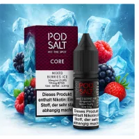 Pod Salt - ICE - Mixed Berries Ice 10ml - 20mg NikotinsalzPod Salt - ICE - Mixed Berries Ice 10ml - 20mg Nikotinsalz Dieses Liquid aus Grossbritannien ergibt, dank des Nikotinsalzes einen weichen Dampf mit einem leckeren kühlem Aroma nach gemischten Beeren- Geschmacksprofil: Ice, Beerig- Inhalt: 10ml- Nikotinstärke: 20mg- Mischungsverhältnis: 50VG/50PG- Empfohlen zur Verwendung mit: XROS Nano, Drag Q, Caliburn A2S (Podsysteme)Für das beste Pod Salt-Erlebnis empfehlen wir den MTL-Stil und jedes Gerät mit niedriger Wattzahl (10-20 Watt), mittlerem bis engem Zug und einem Widerstand von 0,8-1,2 Ohm.Mit einem Nikotingehalt von 20mg/ml ist wenig Dampf erforderlich um den Nikotinbedarf zu befriedigen. Das Nikotinsalz ermöglicht einen viel sanfteren Throat Hit als regulär. Diese Kombination ist optimal für Podsystem und MTL-Verdampfer!Pod Salt repliziert die in Tabakblättern natürlich vorkommenden Nikotinsalze, um ein perfekt glattes Erlebnis mit minimaler Rachenreizung zu erzielen. Mit Nikotinsalzen wird das Nikotin schneller absorbiert und bleibt länger erhalten, um ein höheres Maß an Zufriedenheit zu erzielen als mit herkömmlichen Nikotin-E-Flüssigkeiten.Diese Kombination von Faktoren hilft mehr Rauchern beim Übergang vom Tabakkonsum, und auch viele derzeitige Vaper stellen den Wechsel ein. Stealth-Vaping war noch nie einfacher oder befriedigender.Inhalt: 10 mlNikotingehalt: 20 mgMischverhältnis: 50% PG / 50% VGInhaltstoffe: Propylenglykol, pflanzliches Glyzerin, Aromen, Nikotin16117Pod Salt - Nikotinsaltz6,90 CHFsmoke-shop.ch6,90 CHF