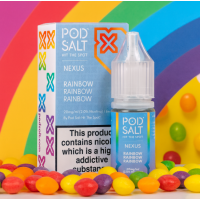 Pod Salt Fusion - Nexus Rainbow Rainbow Rainbow Nic Salt 10ml - 20mgTreten Sie ein in die Welt des Regenbogens und probieren Sie das gesamte Spektrum an süßen Geschmacksrichtungen, inspiriert von beliebten Süßigkeiten. Ein verlockender Nexus aus süß und spritzig mit fruchtigen Noten.- Geschmacksprofil: Süßigkeiten- Inhalt: 10ml- Nikotinstärke: 5mg / 10mg / 20mg- Mischungsverhältnis: 50VG/50PGFür das beste Pod Salt-Erlebnis empfehlen wir den MTL-Stil und jedes Gerät mit niedriger Wattzahl (10-20 Watt), mittlerem bis engem Zug und einem Widerstand von 0,8-1,2 Ohm.Pod Salt Nexus Rainbow Rainbow Rainbow Nic Salt 10ml - 20mgMit einem Nikotingehalt von 20mg/ml ist wenig Dampf erforderlich um den Nikotinbedarf zu befriedigen. Das Nikotinsalz ermöglicht einen viel sanfteren Throat Hit als regulär. Diese Kombination ist optimal für Podsystem und MTL-Verdampfer!Pod Salt repliziert die in Tabakblättern natürlich vorkommenden Nikotinsalze, um ein perfekt glattes Erlebnis mit minimaler Rachenreizung zu erzielen. Mit Nikotinsalzen wird das Nikotin schneller absorbiert und bleibt länger erhalten, um ein höheres Maß an Zufriedenheit zu erzielen als mit herkömmlichen Nikotin-E-Flüssigkeiten.Diese Kombination von Faktoren hilft mehr Rauchern beim Übergang vom Tabakkonsum, und auch viele derzeitige Vaper stellen den Wechsel ein. Stealth-Vaping war noch nie einfacher oder befriedigender.Inhalt: 10 mlNikotingehalt: 20 mgMischverhältnis: 50% PG / 50% VGInhaltstoffe: Propylenglykol, pflanzliches Glyzerin, Aromen, Nikotin13411Pod Salt - Nikotinsaltz6,90 CHFsmoke-shop.ch6,90 CHF