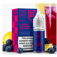 Pod Salt Fusion Nexus - Blueberry Blackberry Lemonade Nic Salt 10ml - 20mgDieser beerenfruchtige Geschmacks-Nexus kombiniert die saftigsten Noten der besten handgepflückten Beeren. Die spritzigen Aromen der schwarzen Johannisbeere werden durch zarte Blaubeeren und spritzige Limonade unterstrichen und sorgen für einen erfrischenden Abgang.Geschmacksprofil: Heidelbeere, Brombeere, LimonadeInhalt: 10mlNikotinstärke: 5mg / 10mg / 20mgMischungsverhältnis: 50VG/50PGFür das beste Pod Salt-Erlebnis empfehlen wir den MTL-Stil und jedes Gerät mit niedriger Wattzahl (10-20 Watt), mittlerem bis engem Zug und einem Widerstand von 0,8-1,2 Ohm.Für das beste Pod Salt-Erlebnis empfehlen wir den MTL-Stil und jedes Gerät mit niedriger Wattzahl (10-20 Watt), mittlerem bis engem Zug und einem Widerstand von 0,8-1,2 Ohm.Pod Salt Nexus -Blueberry Blackberry Lemonade Nic Salt 10ml - 20mgMit einem Nikotingehalt von 20mg/ml ist wenig Dampf erforderlich um den Nikotinbedarf zu befriedigen. Das Nikotinsalz ermöglicht einen viel sanfteren Throat Hit als regulär. Diese Kombination ist optimal für Podsystem und MTL-Verdampfer!Pod Salt repliziert die in Tabakblättern natürlich vorkommenden Nikotinsalze, um ein perfekt glattes Erlebnis mit minimaler Rachenreizung zu erzielen. Mit Nikotinsalzen wird das Nikotin schneller absorbiert und bleibt länger erhalten, um ein höheres Maß an Zufriedenheit zu erzielen als mit herkömmlichen Nikotin-E-Flüssigkeiten.Diese Kombination von Faktoren hilft mehr Rauchern beim Übergang vom Tabakkonsum, und auch viele derzeitige Vaper stellen den Wechsel ein. Stealth-Vaping war noch nie einfacher oder befriedigender.Inhalt: 10 mlNikotingehalt: 20 mgMischverhältnis: 50% PG / 50% VGInhaltstoffe: Propylenglykol, pflanzliches Glyzerin, Aromen, Nikotin13408Pod Salt - Nikotinsaltz6,90 CHFsmoke-shop.ch6,90 CHF