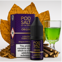Pod Salt Fusion Origin - Liquor Tobacco 10ml - 20mgPod Salt Origin Liquorice Tobacco 20mg/ml Nikotinsalz-30ml kombiniert den reichen, erdigen Geschmack von vollmundigem Tabak mit einem wärmenden Absinth-Twist. Diese einzigartige Liquid bietet einen bitter-süßen Lakritzgeschmack, der die robuste Tabakbasis perfekt ergänzt und ein glattes und unverwechselbares Vape-Erlebnis für Tabakliebhaber schafft.- Geschmacksprofil: Tabak, Absinth, Lakritze- Inhalt: 10ml- Nikotinstärke: 11mg / 20mg- Mischungsverhältnis: 50VG/50PGFür das beste Pod Salt-Erlebnis empfehlen wir den MTL-Stil und jedes Gerät mit niedriger Wattzahl (10-20 Watt), mittlerem bis engem Zug und einem Widerstand von 0,8-1,2 Ohm.Für das beste Pod Salt-Erlebnis empfehlen wir den MTL-Stil und jedes Gerät mit niedriger Wattzahl (10-20 Watt), mittlerem bis engem Zug und einem Widerstand von 0,8-1,2 Ohm.Pod Salt Origin - Liquor Tobacco 10ml - 20mgMit einem Nikotingehalt von 20mg/ml ist wenig Dampf erforderlich um den Nikotinbedarf zu befriedigen. Das Nikotinsalz ermöglicht einen viel sanfteren Throat Hit als regulär. Diese Kombination ist optimal für Podsystem und MTL-Verdampfer!Pod Salt repliziert die in Tabakblättern natürlich vorkommenden Nikotinsalze, um ein perfekt glattes Erlebnis mit minimaler Rachenreizung zu erzielen. Mit Nikotinsalzen wird das Nikotin schneller absorbiert und bleibt länger erhalten, um ein höheres Maß an Zufriedenheit zu erzielen als mit herkömmlichen Nikotin-E-Flüssigkeiten.Diese Kombination von Faktoren hilft mehr Rauchern beim Übergang vom Tabakkonsum, und auch viele derzeitige Vaper stellen den Wechsel ein. Stealth-Vaping war noch nie einfacher oder befriedigender.Inhalt: 10 mlNikotingehalt: 20 mgMischverhältnis: 50% PG / 50% VGInhaltstoffe: Propylenglykol, pflanzliches Glyzerin, Aromen, Nikotin13406Pod Salt - Nikotinsaltz6,90 CHFsmoke-shop.ch6,90 CHF