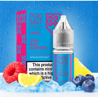 Pod Salt Fusion - Nexus Sour Blue Raspberry Nic Salt 10ml - 20mgDieser von Süßigkeiten inspirierte Nexus bietet alles, was süß und sauer ist. Eine reife Mischung aus süßen und sauren Himbeeren für einen spritzigen Genuss mit jedem Zug.Geschmacksprofil: Blau, HimbeereInhalt: 10mlNikotinstärke: 5mg / 10mg / 20mgMischungsverhältnis: 50VG/50PGFür das beste Pod Salt-Erlebnis empfehlen wir den MTL-Stil und jedes Gerät mit niedriger Wattzahl (10-20 Watt), mittlerem bis engem Zug und einem Widerstand von 0,8-1,2 Ohm.Pod Salt Nexus Sour Blue Raspberry Nic Salt 10ml - 20mg13412Pod Salt - Nikotinsaltz6,90 CHFsmoke-shop.ch6,90 CHF
