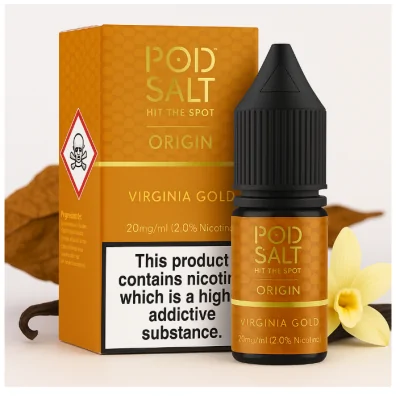 10 ml POD SALT Fusion - Origin Virginia Gold -20 mg - Nikotinsalz LiquidPod Salt Origin Virginia Gold 20mg Nikotin 30ml fängt die Essenz des klassischen Mid-West Rolling Tabaks mit einem tiefen, gut gerösteten Geschmack ein. Mild, aber geschmackvoll, ist dieses Liquid mit einem subtilen Hauch von süsser Vanille verbessert, wodurch eine glatte und befriedigende vape, dass Sie immer wieder für mehr kommen wird. Perfekt für Tabak-Enthusiasten, die einen raffinierten Vape für den ganzen Tag suchen.- Geschmacksprofil: Tabak, Vanille- Inhalt: 10ml- Nikotinstärke: 11mg / 20mg- Mischungsverhältnis: 50VG/50PGFür das beste Pod Salt-Erlebnis empfehlen wir den MTL-Stil und jedes Gerät mit niedriger Wattzahl (10-20 Watt), mittlerem bis engem Zug und einem Widerstand von 0,8-1,2 Ohm.10 ml POD SALT - Origin Virgina -20 mg - Nikotinsalz Liquid13402Pod Salt - Nikotinsaltz6,90 CHFsmoke-shop.ch6,90 CHF