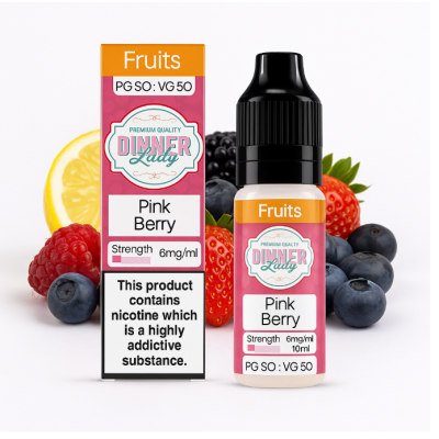 10 ml Dinner Lady Fruits- Pink Berry TPD2 vers. NikotinstärkenLieferumfang: 1x 10 ml Dinner Lady Fruits- Pink Berry TPD2 vers. Nikotinstärken10 ml PET TPD 2 ReadyMischverhältnis: 50 VG / 50 PGPink Berry 50/50 von Dinner Lady ist eine Fruchtmischung mit scharfen und doch süßen Aromen. Eine Verschmelzung von reichhaltigen gemischten Beeren wird mit einem pikanten Zitrusunterton für einen kühnen Vape kombiniert.Pink Berry 50/50 von Dinner Lady ist in 10ml erhältlich und enthält entweder 3, 6 oder 12mg Nikotin.50%13512Dinner Lady5,90 CHFsmoke-shop.ch5,90 CHF