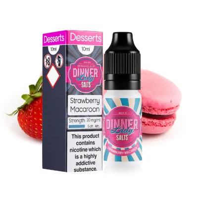 Dinner Lady Strawberry Macaroon 10ml Nic Salt E-Liquid vers. Nikotinstärken10 ml Strawberry Macaroon 10ml Nic Salt E-Liquid 10/20 mg NikotinsalzEine Erdbeermakrone mit genau der richtigen Menge an Süße, kombiniert mit Sahne, Mandeln und Kokosnuss, die Ihren Herzenswunsch erfüllt50/50 VG/PG - 10ml-Flaschen - 10mg Nikotin auf SalzbasisNickelsalze werden direkt aus dem natürlichen Tabakblatt extrahiert, während sie traditionell mit einer Form von künstlichem Nikotin, der sogenannten "freien Base", hergestellt werden.Nikotin auf freier Basis kann den Rachen ziemlich hart treffen und kann für einige Vaper Unbehagen verursachen. Nickelsalze werden viel schneller vom Körper absorbiert als herkömmliche E-Flüssigkeit, so dass es viel schneller wirkt, um Ihr Verlangen nach Nikotin in Schach zu halten.Darüber hinaus nehmen Nickelsalze den rauen, kehligen Nachgeschmack weg,50/50 VG/PGLieferumfang:PET-Flasche mit dünnem Tropfer und kindersicherem VerschlussInhalt: 10 mlNikotinsalze:Nikotinsalz E-Liquids zum Nachfüllen von E-Zigaretten. Nikotinsalze sind bei der Inhalation wesentlich geschmacksneutraler und sanfter, sodass die sonst übliche scharfe bittere Note entfällt und der Hustenreiz nahezu nicht vorhanden ist.8860Dinner Lady5,90 CHFsmoke-shop.ch5,90 CHF Dinner Lady Strawberry Macaroon 10ml Nic Salt E-Liquid vers. Nikotinstärken10 ml Strawberry Macaroon 10ml Nic Salt E-Liquid 10/20 mg NikotinsalzEine Erdbeermakrone mit genau der richtigen Menge an Süße, kombiniert mit Sahne, Mandeln und Kokosnuss, die Ihren Herzenswunsch erfüllt50/50 VG/PG - 10ml-Flaschen - 10mg Nikotin auf SalzbasisNickelsalze werden direkt aus dem natürlichen Tabakblatt extrahiert, während sie traditionell mit einer Form von künstlichem Nikotin, der sogenannten "freien Base", hergestellt werden.Nikotin auf freier Basis kann den Rachen ziemlich hart treffen und kann für einige Vaper Unbehagen verursachen. Nickelsalze werden viel schneller vom Körper absorbiert als herkömmliche E-Flüssigkeit, so dass es viel schneller wirkt, um Ihr Verlangen nach Nikotin in Schach zu halten.Darüber hinaus nehmen Nickelsalze den rauen, kehligen Nachgeschmack weg,50/50 VG/PGLieferumfang:PET-Flasche mit dünnem Tropfer und kindersicherem VerschlussInhalt: 10 mlNikotinsalze:Nikotinsalz E-Liquids zum Nachfüllen von E-Zigaretten. Nikotinsalze sind bei der Inhalation wesentlich geschmacksneutraler und sanfter, sodass die sonst übliche scharfe bittere Note entfällt und der Hustenreiz nahezu nicht vorhanden ist.8860Dinner Lady5,90 CHFsmoke-shop.ch5,90 CHF