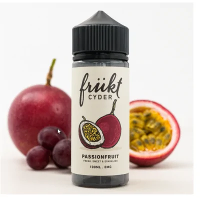 Frukt Cyder E-Liquid - Passionfruit 0mg 100ml ShortfillFrukt Cyder E-Liquid - Passionfruit 0mg 100ml ShortfillGeschmack:Passionfruit von Frukt Cyder ist mit dem prickelnden Gefühl von süßem Apfelwein glasiert und fügt einen Schuss purer Erfrischung zu diesem verlockend-herben Sommerzeit Vape hinzu.Passionfruit by Frukt Cyder kommt als 100ml mit 0 Nikotin. Es gibt Platz für Nikotin, das bei Bedarf hinzugefügt werden kann.70% / 30% | VG / PG10365Frükt Cyder19,90 CHFsmoke-shop.ch19,90 CHF