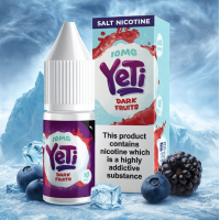 Yeti Salt - Dark Fruits 10ml E Liquid Salt 20mg NikotinsalzLieferumfang: 1x  Yeti Salt - Dark Fruits 10ml E Liquid Salt 20mgGeschmack:Wenn die Nacht in der Tundra hereinbricht, lade diese Früchte auf Deine Coils und bereite Dich auf ein geschmackliches Einfrieren vor.Dark Fruits von Yeti Salt enthält 20mg Nikotin pro 10ml FlascheVG/PG 60/40Schnelle NikotinaufnahmeSanfteres Gefühl im Hals, trotz höherer Dosierungneutralerer GeschmackOptimal nutzbar für POD Systeme oder MTL Tanks15468Yeti E-Liquid UK5,50 CHFsmoke-shop.ch5,50 CHF