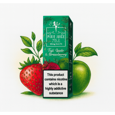 Pixie Juice Vol 2- Fuji Apple & Strawberry Nic Salts 10mlPixie Juice Vol 2- Fuji Apple & Strawberry Nic Salts 10mlPixie Juice Vol 2 - Fuji Apple & Strawberry ist eine köstliche Mischung, die den knackigen und erfrischenden Geschmack von Fuji Äpfeln mit der süßen und saftigen Essenz von reifen Erdbeeren kombiniert.Pixie Juice Vol 2 - Fuji Apple & Strawberry Nicotine Salts E-Liquid 10ml - ist erhältlich in 10mg/ml + 20mg/ml.14567Pixi Juice - Vol. 2 - Nikotinsalz Liquids5,50 CHFsmoke-shop.ch5,50 CHF Pixie Juice Vol 2- Fuji Apple & Strawberry Nic Salts 10mlPixie Juice Vol 2- Fuji Apple & Strawberry Nic Salts 10mlPixie Juice Vol 2 - Fuji Apple & Strawberry ist eine köstliche Mischung, die den knackigen und erfrischenden Geschmack von Fuji Äpfeln mit der süßen und saftigen Essenz von reifen Erdbeeren kombiniert.Pixie Juice Vol 2 - Fuji Apple & Strawberry Nicotine Salts E-Liquid 10ml - ist erhältlich in 10mg/ml + 20mg/ml.14567Pixi Juice - Vol. 2 - Nikotinsalz Liquids5,50 CHFsmoke-shop.ch5,50 CHF