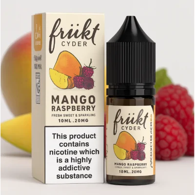 Frukt Cyder Salt Mango Raspberry 10ml - 20mgFrukt Cyder Salt Mango Raspberry 10ml - 20mgGeschmack:Frukt Cyder ist ein saftiger und köstlich erfrischender Geschmack, sehr ähnlich wie ein bekanntes alkoholisches Getränk, aber ohne den Kater.Reife Mango und wilde Himbeeren vereinen sich zum ultimativen Sommer-Vibe! Ein wirklich köstlicher Vape mit beiden Früchten, die sowohl beim Einatmen als auch beim Ausatmen deutlich zu erkennen sind. Dieser von Apfelwein inspirierte Geschmack wird nichts sein, was Sie bisher probiert haben!PG/VG-Verhältnis: 50/50Nikotinsalz10368Frükt Cyder6,90 CHFsmoke-shop.ch6,90 CHF