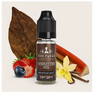 Five Pawns Salts - SYMMETRY SIX 10ml - 20mg NikotinsalzGezuckerter Rhabarber und Erdbeeren sind die Hauptdarsteller in dieser komplexen und ausgewogenen Mischung. Die Kombination aus Haferkorn und Graham Crumble mit Vanillecreme ist eine fruchtige und zugleich schmackhafte Mischung, die sowohl Obst- als auch Dessertliebhaber begeistern wird.Five Pawns Salts - SYMMETRY SIX 10ml - 20mg NikotinsalzHersteller Five PawnsSortiment OriginalLand USAGeschmack : Gourmet, Rhabarber, Erdbeere, VanillePG/VG-Verhältnis 50/50Verpackung 10ml PetFüllmenge: 10ml Nikotinsalz14890Five Pawns Signature vapor Liquids California6,90 CHFsmoke-shop.ch6,90 CHF Five Pawns Salts - SYMMETRY SIX 10ml - 20mg NikotinsalzGezuckerter Rhabarber und Erdbeeren sind die Hauptdarsteller in dieser komplexen und ausgewogenen Mischung. Die Kombination aus Haferkorn und Graham Crumble mit Vanillecreme ist eine fruchtige und zugleich schmackhafte Mischung, die sowohl Obst- als auch Dessertliebhaber begeistern wird.Five Pawns Salts - SYMMETRY SIX 10ml - 20mg NikotinsalzHersteller Five PawnsSortiment OriginalLand USAGeschmack : Gourmet, Rhabarber, Erdbeere, VanillePG/VG-Verhältnis 50/50Verpackung 10ml PetFüllmenge: 10ml Nikotinsalz14890Five Pawns Signature vapor Liquids California6,90 CHFsmoke-shop.ch6,90 CHF
