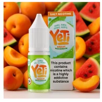 Yeti Salt - Nikotinsalz - Apricot Watermelon 20mg 10mlLieferumfang: 1x Yeti Nikotinsalz - Apricot Watermelon 20mg 10mlApricot Watermelon von Yeti ist eine erfrischende Mischung aus intensiv köstlichen Aromen, darunter spritzige, köstliche Aprikosen, kombiniert mit dem saftigen Geschmack von frisch geschnittener Wassermelone. Apricot Watermelon von Yeti Salt enthält 5/10/20mg Nikotin pro 10ml Flasche.Inhalt: 10 mlNikotingehalt: 20mg Mischverhältnis: 40% PG / 60% VGInhaltstoffe: Propylenglykol, pflanzliches Glyzerin, AromenVorteile Nikotinsalz:Schnelle NikotinaufnahmeSanfteres Gefühl im Hals, trotz höherer Dosierungneutralerer GeschmackOptimal nutzbar für POD Systeme oder MTL Tanks12297Yeti E-Liquid UK6,90 CHFsmoke-shop.ch6,90 CHF