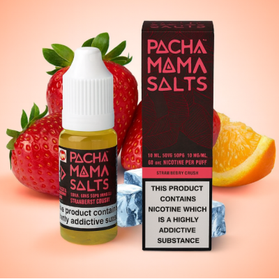 Pacha Mama Salts - Strawberry Crush 10ml - Nikotinsalz 20 mgLieferumfang: Pacha Mama Salts - Strawberry Crush 10ml - Nikotinsalz 20 mgStrawberry Crush Salt Pacha Mama ist ein dekadentes Erdbeer-Toffee-Aroma, ummantelt mit pikanter Orange für einen spritzigen und dennoch erfrischenden Vape für den ganzen Tag. Pacha Mama ist ein 10ml Nik-Salz mit entweder 10mg oder 20mg Nikotin. 50% VG / 50% PG15740Pacha Mama6,50 CHFsmoke-shop.ch6,50 CHF Pacha Mama Salts - Strawberry Crush 10ml - Nikotinsalz 20 mgLieferumfang: Pacha Mama Salts - Strawberry Crush 10ml - Nikotinsalz 20 mgStrawberry Crush Salt Pacha Mama ist ein dekadentes Erdbeer-Toffee-Aroma, ummantelt mit pikanter Orange für einen spritzigen und dennoch erfrischenden Vape für den ganzen Tag. Pacha Mama ist ein 10ml Nik-Salz mit entweder 10mg oder 20mg Nikotin. 50% VG / 50% PG15740Pacha Mama6,50 CHFsmoke-shop.ch6,50 CHF