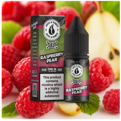 Juice N' Power Raspberry Pear Salt 10ml - 20mgLieferumfang&nbsp;Juice N' Power Raspberry Pear Salt 10ml - vers. NikotinstärkenHimbeer-Birne - ein Geschmack von reifen englischen Sommerfrüchten. Pralle Himbeeren und süße Birnen liefern ein frisches Aroma, das jeden Obstliebhaber umhaut.&nbsp;Dies ist ein 10ml Nik-Salz mit 10mg/20mg Nikotin.50VG/50PG&nbsp;&nbsp;&nbsp;&nbsp;14736Juice N Power Frankreich5,50&nbsp;CHFsmoke-shop.ch5,50&nbsp;CHF