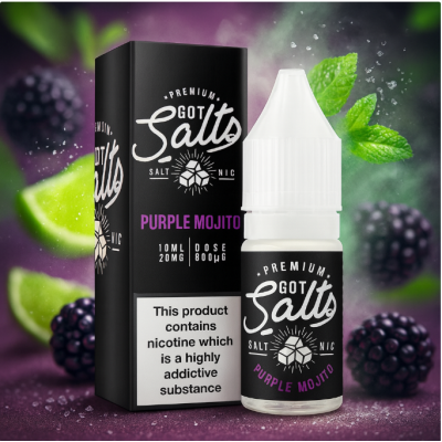Got Salts Purple Mojito 10ml - Salt - vers. NikotinstärkenLieferumfang Got Salts Purple Mojito 10ml - Salt - vers. NikotinstärkenEine stilvolle Mojito-Cocktail-Mischung, mit einem Twist. Got Salts Purple Mojito kombiniert frische Brombeeren, einen Spritzer Limette, eine Prise Zucker und einen kühlenden Hauch von Pfefferminze zu einer Geschmacksverschmelzung. Verbessern Sie Ihr Dampferlebnis mit dieser luxuriösen Geschmacksmischung!50% VG / PG 14735Juice N Power Frankreich4,90 CHFsmoke-shop.ch4,90 CHF Got Salts Purple Mojito 10ml - Salt - vers. NikotinstärkenLieferumfang Got Salts Purple Mojito 10ml - Salt - vers. NikotinstärkenEine stilvolle Mojito-Cocktail-Mischung, mit einem Twist. Got Salts Purple Mojito kombiniert frische Brombeeren, einen Spritzer Limette, eine Prise Zucker und einen kühlenden Hauch von Pfefferminze zu einer Geschmacksverschmelzung. Verbessern Sie Ihr Dampferlebnis mit dieser luxuriösen Geschmacksmischung!50% VG / PG 14735Juice N Power Frankreich4,90 CHFsmoke-shop.ch4,90 CHF