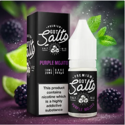 Got Salts Purple Mojito 10ml - Salt - vers. NikotinstärkenLieferumfang Got Salts Purple Mojito 10ml - Salt - vers. NikotinstärkenEine stilvolle Mojito-Cocktail-Mischung, mit einem Twist. Got Salts Purple Mojito kombiniert frische Brombeeren, einen Spritzer Limette, eine Prise Zucker und einen kühlenden Hauch von Pfefferminze zu einer Geschmacksverschmelzung. Verbessern Sie Ihr Dampferlebnis mit dieser luxuriösen Geschmacksmischung!50% VG / PG 14735Juice N Power Frankreich4,90 CHFsmoke-shop.ch4,90 CHF Got Salts Purple Mojito 10ml - Salt - vers. NikotinstärkenLieferumfang Got Salts Purple Mojito 10ml - Salt - vers. NikotinstärkenEine stilvolle Mojito-Cocktail-Mischung, mit einem Twist. Got Salts Purple Mojito kombiniert frische Brombeeren, einen Spritzer Limette, eine Prise Zucker und einen kühlenden Hauch von Pfefferminze zu einer Geschmacksverschmelzung. Verbessern Sie Ihr Dampferlebnis mit dieser luxuriösen Geschmacksmischung!50% VG / PG 14735Juice N Power Frankreich4,90 CHFsmoke-shop.ch4,90 CHF