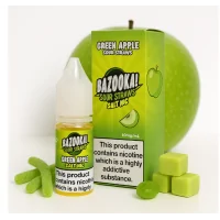 Bazooka Sour Straws Salt Nic Green Apple 10ml - 20mg