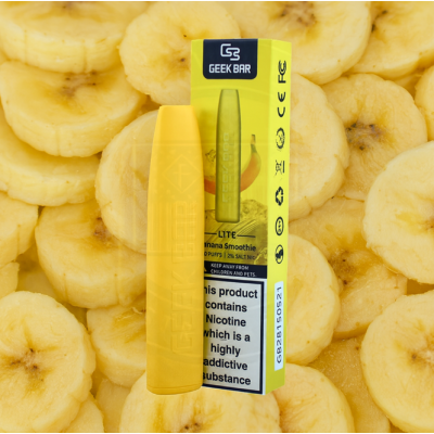 Geek Bar Lite Disposable Vape Banana Smoothie 2% Salt Nic/1.8mlLieferumfang: 1x Geek Bar Lite Disposable Vape Banana Smoothie 2% Salt Nic/1.8ml (Einweg E-Zigarette)2ml Hülse mit außergewöhnlichen fruchtigen Aromen.Vorgefüllte Hülse. TPD BEREITSchlankes, modernes und diskretes Format.Eingebauter 500mAh-Akku.Automatische Auslosung.20mg Nikotin Flüssigkeit.Vape 550 Züge auf Ihrer E-Zigarette mit großartigem Geschmack.11283geekvape4,10 CHFsmoke-shop.ch4,10 CHF