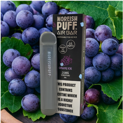 Moreish Puff Air Bar Disposable Pod Device - Grape Ice 20mg 2mlMoreish Puff Air Bar Disposable Pod Device - Grape Ice 20mg 2ml - Einweg E-ZigaretteGrape Ice ist eine durstlöschende Mischung aus dunklen Trauben, gefolgt von einer luftigen Welle von erfrischendem Eis beim Ausatmen. Grape Ice Einweggerät: 20mg Nik-Salz Bis zu 575 Züge mit unglaublichem Geschmack. Erstaunliche Qualität60% | 40% VG / PG60% | 50% VG / PG- 20mg Nikotin- Größe (mm): 10,3 x 18 x 106- Batteriekapazität: 350mAh- Saftkapazität: 2ml- Widerstand: 1.8ohm- Spannung: 3.7V- Gewicht: 20g- Züge: ca 500 Nicht aufladbar /Einweg E-zigarette / E-Shisha 11394Moreish Puff UK Liquids4,10 CHFsmoke-shop.ch4,10 CHF Moreish Puff Air Bar Disposable Pod Device - Grape Ice 20mg 2mlMoreish Puff Air Bar Disposable Pod Device - Grape Ice 20mg 2ml - Einweg E-ZigaretteGrape Ice ist eine durstlöschende Mischung aus dunklen Trauben, gefolgt von einer luftigen Welle von erfrischendem Eis beim Ausatmen. Grape Ice Einweggerät: 20mg Nik-Salz Bis zu 575 Züge mit unglaublichem Geschmack. Erstaunliche Qualität60% | 40% VG / PG60% | 50% VG / PG- 20mg Nikotin- Größe (mm): 10,3 x 18 x 106- Batteriekapazität: 350mAh- Saftkapazität: 2ml- Widerstand: 1.8ohm- Spannung: 3.7V- Gewicht: 20g- Züge: ca 500 Nicht aufladbar /Einweg E-zigarette / E-Shisha 11394Moreish Puff UK Liquids4,10 CHFsmoke-shop.ch4,10 CHF