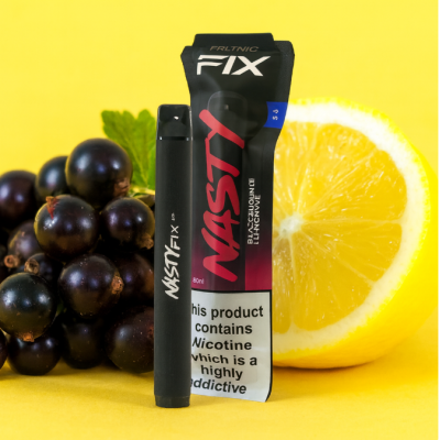 Nasty Juice Salt Nic Fix Version 2 Wicked Haze - Blackcurrant Lemonade 2ml - 20mgNasty Juice Salt Nic Fix Version 2 Wicked Haze - Blackcurrant Lemonade 2ml - 20mg (nicht aufladbar)Nasty Juice Fix ist ein Einweg-Pen, der entwickelt wurde, um sicherzustellen, dass jeder die gleichen Nasty Juice-Aromen auf die einfachste Weise genießen kann.  Der Nasty Fix Bar bietet dem Nutzer ein unkompliziertes und einfaches Vape-Erlebnis.Das Wicked Haze E-Liquid ist eine fruchtige Variante einer klassischen Limonadenmischung. Die spritzigen Noten der Limonade werden durch den saftigen Geschmack der schwarzen Johannisbeere versüßt. Ein leichter Minzgeschmack beim Ausatmen sorgt für einen kühlen Abschluss.NASTY FIX EINWEG VAPE POD EIGENSCHAFTEN:- Kompakt &amp; leicht- Problemlos &amp; einfach zu benutzen- Gleicher großartiger Geschmack und Zufriedenheit- Bequem und stilvoll- 2% (20mg)/1%(10mg) Nikotinstärke- Angetrieben von einer 700mAh Batterie- Enthält 2ml Nasty Salts e-Flüssigkeit- Liefert ca. 675 Züge- mit einstellbarer Airflow Control (Luftzug)Enthält:Nasty Juice Salt Nic Fix Version 2 Wicked Haze - Blackcurrant Lemonade 2ml - 20mg (nicht aufladbar)Einweggerät , nicht aufladbar nicht auffüllbar11331Nasty Juice4,80 CHFsmoke-shop.ch4,80 CHF