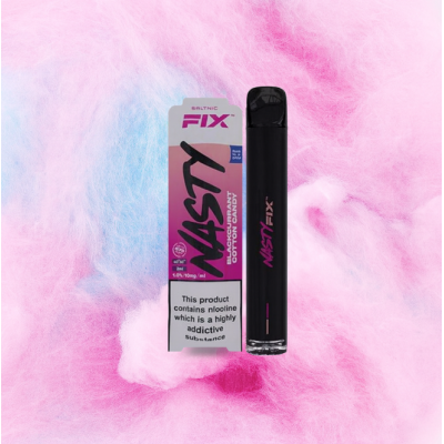Nasty Juice Salt Nic Fix Version 2 Blackcurrant Cotton Candy - 20mgNasty Juice Salt Nic Fix Version 2 Blackcurrant Cotton Candy 2ml - 20mg (nicht aufladbar)Nasty Juice Fix ist ein Einweg-Pen, der entwickelt wurde, um sicherzustellen, dass jeder die gleichen Nasty Juice-Aromen auf die einfachste Weise genießen kann. Der Nasty Fix Bar bietet dem Nutzer ein unkompliziertes und einfaches Vape-Erlebnis.Das Blackcurrant Cotton Candy E-Liquid kombiniert Beerenfrüchte mit zuckrigen, süßen Noten. Der saftige und leicht säuerliche Geschmack der schwarzen Johannisbeere vermischt sich mit karnevalistisch inspirierter Zuckerwatte für einen süßen Abgang.Nasty Juice Fix Disposable Pod System ist eine fantastische Pod-Marke, die sich durch ein Konzentrationsverhältnis von 40% VG (Vegetable Glycerine) und 60% Mixed PG (Propylene Glycol) auszeichnet und hochwertige Lebensmittelaromen und Salt Nikotin enthält. Ein Gerät für MTL (Mouth To Lung) vaping!NASTY FIX EINWEG VAPE POD EIGENSCHAFTEN:- Kompakt & leicht- Problemlos & einfach zu benutzen- Gleicher großartiger Geschmack und Zufriedenheit- Bequem und stilvoll- 2% (20mg)/1%(10mg) Nikotinstärke- Angetrieben von einer 700mAh Batterie- Enthält 2ml Nasty Salts e-Flüssigkeit- Liefert ca. 675 Züge- mit einstellbarer Airflow Control (Luftzug)Enthält: Nasty Fix Schwarze Johannisbeere Zuckerwatte Einweg-DampfgerätEinweggerät , nicht aufladbar nicht auffüllbar11328Nasty Juice4,80 CHFsmoke-shop.ch4,80 CHF Nasty Juice Salt Nic Fix Version 2 Blackcurrant Cotton Candy - 20mgNasty Juice Salt Nic Fix Version 2 Blackcurrant Cotton Candy 2ml - 20mg (nicht aufladbar)Nasty Juice Fix ist ein Einweg-Pen, der entwickelt wurde, um sicherzustellen, dass jeder die gleichen Nasty Juice-Aromen auf die einfachste Weise genießen kann. Der Nasty Fix Bar bietet dem Nutzer ein unkompliziertes und einfaches Vape-Erlebnis.Das Blackcurrant Cotton Candy E-Liquid kombiniert Beerenfrüchte mit zuckrigen, süßen Noten. Der saftige und leicht säuerliche Geschmack der schwarzen Johannisbeere vermischt sich mit karnevalistisch inspirierter Zuckerwatte für einen süßen Abgang.Nasty Juice Fix Disposable Pod System ist eine fantastische Pod-Marke, die sich durch ein Konzentrationsverhältnis von 40% VG (Vegetable Glycerine) und 60% Mixed PG (Propylene Glycol) auszeichnet und hochwertige Lebensmittelaromen und Salt Nikotin enthält. Ein Gerät für MTL (Mouth To Lung) vaping!NASTY FIX EINWEG VAPE POD EIGENSCHAFTEN:- Kompakt & leicht- Problemlos & einfach zu benutzen- Gleicher großartiger Geschmack und Zufriedenheit- Bequem und stilvoll- 2% (20mg)/1%(10mg) Nikotinstärke- Angetrieben von einer 700mAh Batterie- Enthält 2ml Nasty Salts e-Flüssigkeit- Liefert ca. 675 Züge- mit einstellbarer Airflow Control (Luftzug)Enthält: Nasty Fix Schwarze Johannisbeere Zuckerwatte Einweg-DampfgerätEinweggerät , nicht aufladbar nicht auffüllbar11328Nasty Juice4,80 CHFsmoke-shop.ch4,80 CHF