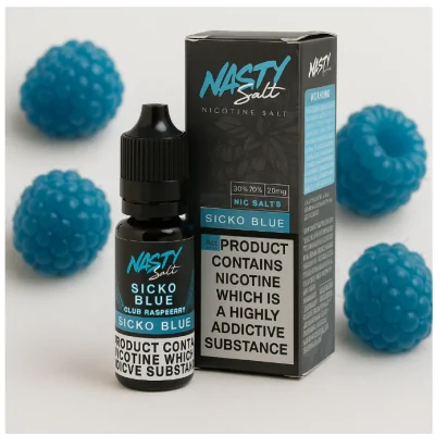 Nasty Salt Sicko Blue - 20mg von Nasty Juice (Nikotinsalz)Lieferumfang: 10 ml Nasty Salt Sicko Blue 20mg von Nasty Juice (Nikotinsalz)Geschmack: Sicko Blue von Nasty Juice, Teil der Nasty Salt-Kollektion, ist ein köstliches Salz mit dem klassischen Geschmack von blauen Himbeeren, der nie langweilig wird. Dieses E-Liquid schmeckt nicht nur hervorragend, sondern hat auch das klassische süße, zuckrige Aroma.PG/VG 50/50 Nikotinsalz 20 mg8428Nasty Juice6,90 CHFsmoke-shop.ch6,90 CHF Nasty Salt Sicko Blue - 20mg von Nasty Juice (Nikotinsalz)Lieferumfang: 10 ml Nasty Salt Sicko Blue 20mg von Nasty Juice (Nikotinsalz)Geschmack: Sicko Blue von Nasty Juice, Teil der Nasty Salt-Kollektion, ist ein köstliches Salz mit dem klassischen Geschmack von blauen Himbeeren, der nie langweilig wird. Dieses E-Liquid schmeckt nicht nur hervorragend, sondern hat auch das klassische süße, zuckrige Aroma.PG/VG 50/50 Nikotinsalz 20 mg8428Nasty Juice6,90 CHFsmoke-shop.ch6,90 CHF