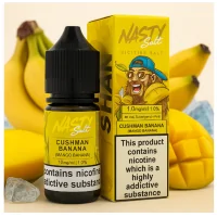 Nasty Juice Salt - Cushman Banana Mango Banana - 10ml - vers. StärkenLieferumfang: Nasty Juice Salt - Cushman Banana Mango Banana - 10ml - 10 mgCushman Banana Mango Banana von Nasty Juice ist eine süße und reichhaltige Mischung, mit einem fruchtigen Geschmack. Beim Einatmen wird ein reifes und leicht nussiges Bananenaroma mit saftig schmeckender Mango und einem minzarmen Ausatmen gepaart.Cushman Banana Mango Banana von Nasty Juice kommt als 10ml Nik-Salz mit 10/20mg Nikotin.50%Dieses Liquid ist das VG-arme Äquivalent von Cush Man von Nasty Juice. VG: 50% | PG: 50%PG/VG 50/50 Nikotin: 20 mg nikotinsalz11785Nasty Juice4,10 CHFsmoke-shop.ch4,10 CHF