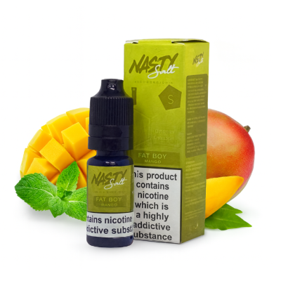 Nasty Salt Fat Boy 10mg von Nasty Juice (Nikotinsalz)Lieferumfang:  Nasty Salt Fat Boy 10mg von Nasty Juice (Nikotinsalz)Geschmack: Dieser Geschmack ist eine geniale Mischung aus reifer Mango und exotischer Minze aus dem Osten.Nasty Fat Boy ist eine kühne, eisige Mischung aus grüner Mango und Minze für einen erfrischenden Kick. PG / VG 50/50E-Liquide 10ML / 10mg / Nikotinsalz9502Nasty Juice6,90 CHFsmoke-shop.ch6,90 CHF