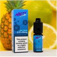 Nasty Salt Slow Blow 20mg von Nasty Juice (Nikotinsalz)Lieferumfang: Nasty Salt Slow Blow 20mg von Nasty Juice (Nikotinsalz)Geschmack: Nasty Juice Nasty Salt Slow Blow  E-Liquid ist vielleicht das komplexeste Produkt der Nasty Juice-Reihe. Es hat eine süße Ananasnote, die durchgehend präsent ist, und dank des Limettenaromas einen Zitrusgeschmack.PG/VG 50/50 Nikotinsalz 20 mg7824Nasty Juice6,90 CHFsmoke-shop.ch6,90 CHF