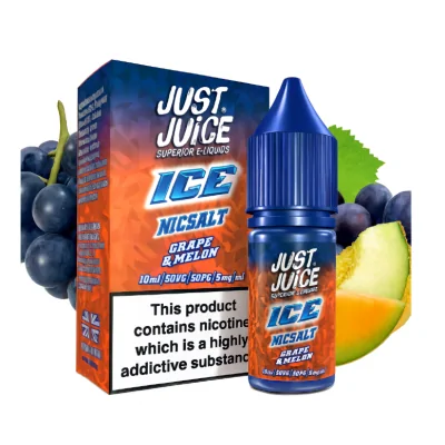 Just Juice Ice Grape & Melon Nic Salt 10ml E-Liquid - 20 mg NikotinsalzLieferumfang: Just Juice Ice Grape &amp; Melon Nic Salt 10ml E-Liquid - 20 mg NikotinsalzGeschmack: Begrüßen Sie Ihre neue Lieblingsfruchtkombination on the rocks. Mit kräftigen, saftigen schwarzen Trauben beim Einatmen, gefolgt von köstlich süßer Melone beim Ausatmen.Nikotinsalz 20mg Made in Malaysia - 50 VG 20 mg Nicsalt13024Just Juice - Superier E-Liquids6,40 CHFsmoke-shop.ch6,40 CHF