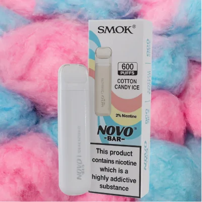 Smok Novo Bar Cotton Candy Ice Disposable Vape (Einweg E-Zigarette)Smok Novo Bar Cotton Candy Ice Disposable Vape (Einweg E-Zigarette))Der NOVO Disposable ist ein Einweggerät von SMOK, das mit 2 ml E-Liquid auf Nikotinsalzbasis in einer Reihe von beliebten Geschmacksrichtungen gefüllt ist. Es gibt keine Notwendigkeit, es mit e-Flüssigkeit nachzufüllen, es aufzuladen oder Hülsen oder Spulen zu wechseln. Einfach inhalieren und dampfen.Geschmacksrichtung: Zuckerwatte und EisDer NOVO vape ist kompakt und leicht, perfekt für die Verwendung auf Reisen, beim Pendeln, beim Ausgehen oder einfach als praktisches Ersatzgerät. Mit einem 600mAh-Akku reicht jeder VVOW für bis zu 600 Züge. Verwenden Sie den VVOW gemäß den Anweisungen und stellen Sie sicher, dass das Produkt für Kinder unerreichbar ist. Bitte beachten Sie, dass dieses Produkt auch Spuren von Nüssen enthalten kann.SPEZIFIKATIONENMarke: SMOK NOVO2ml e-Flüssigkeit600 ZügeINKLUSIVE1 x NOVO Bar Einweg11733Smoketech3,40 CHFsmoke-shop.ch3,40 CHF