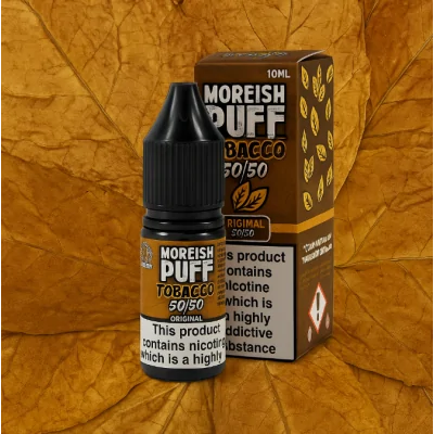 Moreish Puff Tobacco 50/50 Original 10ml - 3 mgLieferumfang: Moreish Puff Tobacco 50/50 Original 10ml - vers. StärkenGeschmack:Moreish Puff Tobacco Original E-Liquid ist eine einzigartige Mischung, die glatte und reiche Tabakaromen kombiniert, um so nah wie möglich an den Geschmack einer Zigarette zu kommen.Tobacco Original von Moreish Puff kommt als 10ml Liquidflasche und enthält entweder 3mg, 6mg, 12mg oder 18mg Nikotin.50/5010393Moreish Puff UK Liquids5,90 CHFsmoke-shop.ch5,90 CHF Moreish Puff Tobacco 50/50 Original 10ml - 3 mgLieferumfang: Moreish Puff Tobacco 50/50 Original 10ml - vers. StärkenGeschmack:Moreish Puff Tobacco Original E-Liquid ist eine einzigartige Mischung, die glatte und reiche Tabakaromen kombiniert, um so nah wie möglich an den Geschmack einer Zigarette zu kommen.Tobacco Original von Moreish Puff kommt als 10ml Liquidflasche und enthält entweder 3mg, 6mg, 12mg oder 18mg Nikotin.50/5010393Moreish Puff UK Liquids5,90 CHFsmoke-shop.ch5,90 CHF