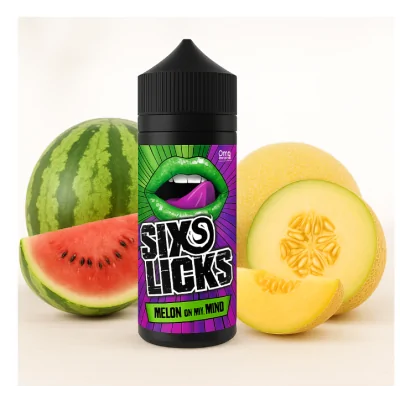 Melon on my mind - Sixs Licks Liquid 100ml 0mgMelon on my Mind - Sixs Licks Liquid 100ml 0mgGeschmack:&nbsp;Eine bunter Mix aus Wassermelone, Honigmelone und Gaila.Zusammensetzung:&nbsp;70 VG / 30 PGInhaltstoffe:&nbsp;Propylenglycol (PG) E1520 (Ph. Eur.), VG, natürliche/naturidentische Aromastoffe, Ethanol&nbsp;Flasche:&nbsp;100 ml überdosiertes Liquid in einer 120 ml Chubby Gorilla FlascheHerstellungsland:&nbsp;UK5915sixs Licks Liquids24,90&nbsp;CHFsmoke-shop.ch24,90&nbsp;CHF