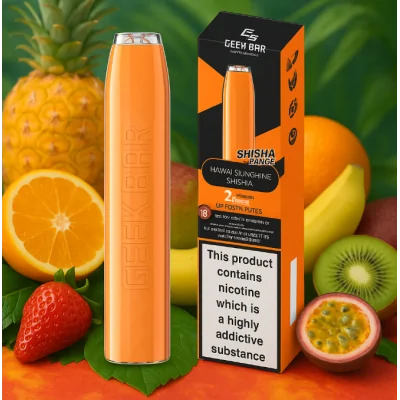 Geek Bar Shisha Range - HawaI Sunshine Shisha - 20 MGLieferumfang: 1x Geek Bar Shisha Range - HawaI Sunshine Shisha - 20 MGGeek Bar bringt Ihnen einen Shisha-Sonnenschein in dieser fantastischen tropischen Fruchtmischung, die bei Regen oder Sonnenschein genau das Richtige ist!2ml Hülse mit außergewöhnlichen fruchtigen Aromen.Vorgefüllte Hülse. TPD BEREITSchlankes, modernes und diskretes Format.Eingebauter 500mAh-Akku.Automatische Auslosung.20mg Nikotin Flüssigkeit.Vape 550 Züge auf Ihrer E-Zigarette mit großartigem Geschmack.11420geekvape3,00 CHFsmoke-shop.ch3,00 CHF Geek Bar Shisha Range - HawaI Sunshine Shisha - 20 MGLieferumfang: 1x Geek Bar Shisha Range - HawaI Sunshine Shisha - 20 MGGeek Bar bringt Ihnen einen Shisha-Sonnenschein in dieser fantastischen tropischen Fruchtmischung, die bei Regen oder Sonnenschein genau das Richtige ist!2ml Hülse mit außergewöhnlichen fruchtigen Aromen.Vorgefüllte Hülse. TPD BEREITSchlankes, modernes und diskretes Format.Eingebauter 500mAh-Akku.Automatische Auslosung.20mg Nikotin Flüssigkeit.Vape 550 Züge auf Ihrer E-Zigarette mit großartigem Geschmack.11420geekvape3,00 CHFsmoke-shop.ch3,00 CHF