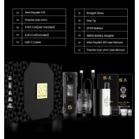 Box Mod Rayden 100 V2 - BD Vape 18650/21700 100 Watt Version 2.0Kompakt, leistungsstark, ergonomisch ... Drei Worte, die den Mod Rayden 100 perfekt beschreiben!Das Design aus einer Legierung verleiht ihm eine hohe Robustheit.Vorbildliche Handhabung und Verarbeitung.Funktioniert mit einem Akku 18650/21700 (nicht im Lieferumfang enthalten).Leistung einstellbar bis maximal 100 Watt.XT ULTRA 1.3-Chipsatz (neuer, verbesserter Chipsatz) mit anpassbaren Farben.Ein-/Aus-Schalter zum einfachen Ein- und Ausschalten des Rayden Mods. Die Änderungen der Version 2.0!+20 % Reaktionsfähigkeit im Vergleich zu V1.5.Hochwertige Verarbeitung mit kratzfester Beschichtung für außergewöhnliche Langlebigkeit.Neue Akku-Klappe, die jegliches Risiko von Überhitzung und Kurzschlüssen ausschließt.Überarbeitete Tasten für optimale Empfindlichkeit.2 Jahre Garantie auf das Produkt.16069BD Vape78,00 CHFsmoke-shop.ch78,00 CHF