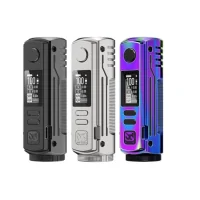 Box Mod Rayden 100 V2 - BD Vape 18650/21700 100 Watt Version 2.0Kompakt, leistungsstark, ergonomisch ... Drei Worte, die den Mod Rayden 100 perfekt beschreiben!Das Design aus einer Legierung verleiht ihm eine hohe Robustheit.Vorbildliche Handhabung und Verarbeitung.Funktioniert mit einem Akku 18650/21700 (nicht im Lieferumfang enthalten).Leistung einstellbar bis maximal 100 Watt.XT ULTRA 1.3-Chipsatz (neuer, verbesserter Chipsatz) mit anpassbaren Farben.Ein-/Aus-Schalter zum einfachen Ein- und Ausschalten des Rayden Mods. Die Änderungen der Version 2.0!+20 % Reaktionsfähigkeit im Vergleich zu V1.5.Hochwertige Verarbeitung mit kratzfester Beschichtung für außergewöhnliche Langlebigkeit.Neue Akku-Klappe, die jegliches Risiko von Überhitzung und Kurzschlüssen ausschließt.Überarbeitete Tasten für optimale Empfindlichkeit.2 Jahre Garantie auf das Produkt.16069BD Vape78,00 CHFsmoke-shop.ch78,00 CHF