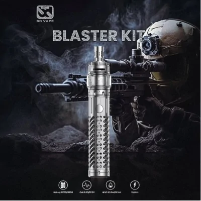 KIT - Blaster Silber Edition - BD Vape - 18650 LED RGB - 26 mm - SilberBlaster mod und Precisio Sub-Ohm Blaster Edition, eine verheerende Kombo mit unvergleichlichem Stil.Funktioniert mit einem High-End-Akku BD-PRO XT55 21700 5500mAh oder 18650 (nicht enthalten).Dank des leistungsstarken und zuverlässigen Mosfets ist keine Leistungsanpassung erforderlich.Die Leistung eines mechatronischen Mods, die Sicherheit eines elektronischen Mods, ein mechatronischer Mod!Precisio Sub-Ohm Blaster Edition Tank mit einem Fassungsvermögen von 4,5/2ml und Top-Filling.Sehr präzise einstellbare Top-Airflow, perfekt für RDL- bis DL-Züge.RGB-LED-System, das die verbleibende Akkulaufzeit anzeigt.Das Design aus rostfreiem Stahl verleiht dem Gerät eine hohe Robustheit.Das rutschfeste Design liegt gut in der Hand und ist sehr gut verarbeitet.Batterie:  18650 oder 21700 nicht im Lieferumfang enthalten !16946BD Vape119,90 CHFsmoke-shop.ch119,90 CHF
