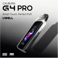 Pod Caliburn G4 PRO - Uwell - 1800 mAh - USB C - 3 ml - vers. FarbenNoch nie hat ein Pod seinen Namen so sehr verdient: Hier ist der Caliburn G4 in seiner Pro-Version.Integrierter 1800-mAh-Akku mit hoher Dichte, der sich über USB-C (Kabel nicht im Lieferumfang enthalten) schnell mit 2,5 A aufladen lässt.Leistung einstellbar bis zu 35 Watt.3 Betriebsmodi: Storm, Waves und Custom.3 ml Fassungsvermögen und seitliche Befüllung.In die Kartusche integrierter Mesh-Widerstand.Kompatibel mit den Kartuschen der Caliburn GPP-Serie.Einstellbarer Airflow, perfekt für MTL- bis RDL-Züge.Pro-Focs 4.0-Technologie für optimale Geschmacksentfaltung.U²-Technologie gegen Auslaufen.Hervorragender, bruchsicherer 2,51-Zoll-Touchscreen.6 austauschbare Designs: 3 verfügbar und 3 freischaltbar.8 wählbare Sprachen und Möglichkeit, den Pod umzubenennen.Aktivierung per Knopfdruck oder automatisch durch Inhalieren.16982Uwell 28,00&nbsp;CHFsmoke-shop.ch28,00&nbsp;CHF