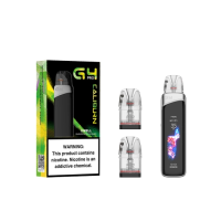 Pod Caliburn G4 PRO - Uwell - 1800 mAh - USB C - 3 ml - vers. FarbenNoch nie hat ein Pod seinen Namen so sehr verdient: Hier ist der Caliburn G4 in seiner Pro-Version.Integrierter 1800-mAh-Akku mit hoher Dichte, der sich über USB-C (Kabel nicht im Lieferumfang enthalten) schnell mit 2,5 A aufladen lässt.Leistung einstellbar bis zu 35 Watt.3 Betriebsmodi: Storm, Waves und Custom.3 ml Fassungsvermögen und seitliche Befüllung.In die Kartusche integrierter Mesh-Widerstand.Kompatibel mit den Kartuschen der Caliburn GPP-Serie.Einstellbarer Airflow, perfekt für MTL- bis RDL-Züge.Pro-Focs 4.0-Technologie für optimale Geschmacksentfaltung.U²-Technologie gegen Auslaufen.Hervorragender, bruchsicherer 2,51-Zoll-Touchscreen.6 austauschbare Designs: 3 verfügbar und 3 freischaltbar.8 wählbare Sprachen und Möglichkeit, den Pod umzubenennen.Aktivierung per Knopfdruck oder automatisch durch Inhalieren.16982Uwell 32,00 CHFsmoke-shop.ch32,00 CHF