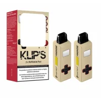 Klip's Kartuschen - Switch - 0,6 ohm - 7 ml (2 Stück) – Fumytech x FireroseErsatzkartusche, kompatibel mit dem Pod Klip's von Fumytech x Firerose.Fassungsvermögen 7 ml, seitliche Befüllung.Integrierter Dual-Mesh-Widerstand mit einem Wert von 0,6 Ohm.Sehr robuste magnetische Verbindung zwischen Kartusche und Akku.Verkauft im 2er-Pack.15842Fumytech9,90 CHFsmoke-shop.ch9,90 CHF