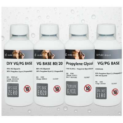 1000 ml (1 Liter) Basis verschiedene Mischungen 0mg (Base) USP GradeLieferumfang: 1000ml, verschiedene Mischverhältnisse / ohne NikotinAuswahl: 50% PG / 50% VG30% PG / 70% VG20% PG / 80% VG100% PG oder 100% VGInhaltsstoffe: 99.93% Propylenglykol Beschreibung: PROPYLENE GLYCOL USP/EP GRADE 99.9% vegetable Glycerin Beschreibung: CAS-Nr.: 56-81-5 USP / EP GradeDie Lieferung erfolgt in lichtundurchlässiger PET Flasche mit Originalitätsversiegelung.Bei dunkler, kühler Aufbewahrung ist eine Lagerung von mehr als 5 Jahren problemlos möglich. Hergestellt und produziert in Italien / Importiert Schweiz unter strengen Qualitätskontrollen Basis in PH EUR7 Qualität ( USP-Grade-Qualität )mit 50ml Messbecher gratis dazu Description : PROPYLENE GLYCOL USP/EP GRADE / Sicherheitsdatenblatt und Analysezertifikat vorhanden (auf Wunsch einsehbar) 1067Smoke-Shop.ch18,90 CHFsmoke-shop.ch18,90 CHF 1000 ml (1 Liter) Basis verschiedene Mischungen 0mg (Base) USP GradeLieferumfang: 1000ml, verschiedene Mischverhältnisse / ohne NikotinAuswahl: 50% PG / 50% VG30% PG / 70% VG20% PG / 80% VG100% PG oder 100% VGInhaltsstoffe: 99.93% Propylenglykol Beschreibung: PROPYLENE GLYCOL USP/EP GRADE 99.9% vegetable Glycerin Beschreibung: CAS-Nr.: 56-81-5 USP / EP GradeDie Lieferung erfolgt in lichtundurchlässiger PET Flasche mit Originalitätsversiegelung.Bei dunkler, kühler Aufbewahrung ist eine Lagerung von mehr als 5 Jahren problemlos möglich. Hergestellt und produziert in Italien / Importiert Schweiz unter strengen Qualitätskontrollen Basis in PH EUR7 Qualität ( USP-Grade-Qualität )mit 50ml Messbecher gratis dazu Description : PROPYLENE GLYCOL USP/EP GRADE / Sicherheitsdatenblatt und Analysezertifikat vorhanden (auf Wunsch einsehbar) 1067Smoke-Shop.ch18,90 CHFsmoke-shop.ch18,90 CHF