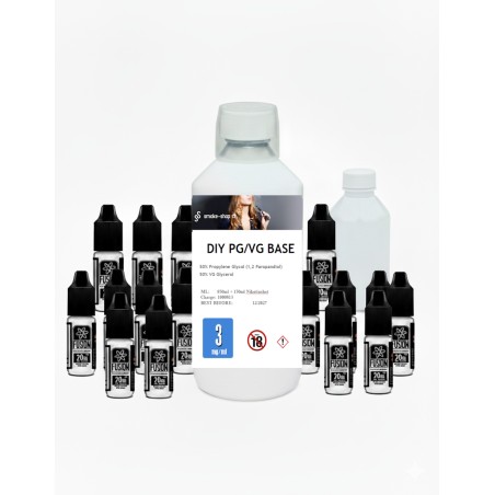 1000 ml (1 Liter) DIY Nikotinbase - Basis + Nikotin - vers. Mischverhältnisse