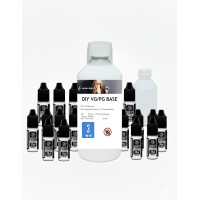 1000 ml (1 Liter) DIY Nikotinbase - Basis + Nikotin - vers. MischverhältnisseLieferumfang: 1 Liter Basis (Basis + x Nikotinshots) zum selbermischenGewünschte Stärke auswählen - Die Base + Nikotinshots zusammenmischen ergibt 1 Liter Base in der gewünschten Nikotinstärke und ZusammensetzungAuswahlmöglichkeiten:  Base 50/50 (PG/VG) Base 80/20 (VG/PG), Base 70/30 (VG/PG) , Base 90/10 (VG/PG) Nikotinstärken:  3mg, 6mg, oder 9mg NIkotin auswählbar 3mg = 15 Nikotinshots (150 ml) + 850 ml Base 6mg = 30 Nikotinshots  (300 ml) + 700 ml Base9mg = 45 Nikotinshots  (450 ml)550 ml Base Update 04.02.2025: leider müssen wir erneut die Preise erhöhen 10ml Nikotinshots kosten mit dem neuen Nikotingesetzt alleine 3.00 CHF 3mg = 150ml Nik. = 45.00 CHF + Basis 20 Fr =69.90 CHF6mg = 300ml Nik. = 90.00 CHF + Basis 15 Fr =109.90 CHF 9mg = 450ml Nik. = 130.00 CHF + Basis 15 Fr =149 CHF 6349Smoke-Shop.ch69,90 CHFsmoke-shop.ch69,90 CHF