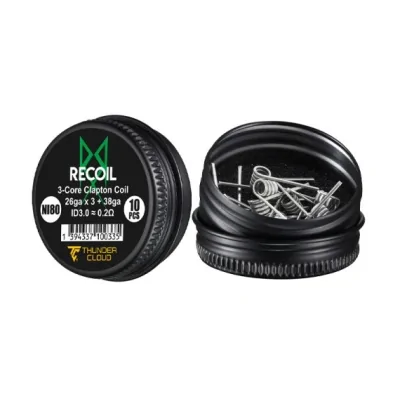 3-Core Clapton Coils Ni80 0.2ohm (10 Coils) - Recoil - Thunder Cloud x Grimm Green3-Core Clapton Coils Ni80 0.2ohm (10 Coils) - Thunder Cloud x Grimm GreenVorgewickelte 3-Core Clapton-Spulen aus Ni80, perfekt für den Recoil R3 RDA.3x26G/38G.5 Windungen auf einer Ø3mm-Achse.0,20 Ω Einzelspule.Verkauft in einer Packung zu 10 Stück.17028Thunder Cloud x EL MONO VAPEADO R6,20 CHFsmoke-shop.ch6,20 CHF 3-Core Clapton Coils Ni80 0.2ohm (10 Coils) - Recoil - Thunder Cloud x Grimm Green3-Core Clapton Coils Ni80 0.2ohm (10 Coils) - Thunder Cloud x Grimm GreenVorgewickelte 3-Core Clapton-Spulen aus Ni80, perfekt für den Recoil R3 RDA.3x26G/38G.5 Windungen auf einer Ø3mm-Achse.0,20 Ω Einzelspule.Verkauft in einer Packung zu 10 Stück.17028Thunder Cloud x EL MONO VAPEADO R6,20 CHFsmoke-shop.ch6,20 CHF