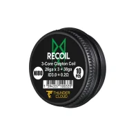 3-Core Clapton Coils Ni80 0.20/0.25 ohm (10 Coils) - Recoil - Thunder Cloud x Grimm Green3-Core Clapton Coils Ni80 0.20 oder 0.25 ohm auswählbar (10 Coils) - Recoil - Thunder Cloud x Grimm GreenVorgewickelte 3-Core Clapton-Spulen aus Ni80, perfekt für den Recoil R3 RDA.3x26G/38G.5 Windungen auf einer Ø3mm-Achse.0,20/0.25 Ω Einzelspule.Verkauft in einer Packung zu 10 Stück.17028Thunder Cloud x EL8,90 CHFsmoke-shop.ch8,90 CHF 3-Core Clapton Coils Ni80 0.20/0.25 ohm (10 Coils) - Recoil - Thunder Cloud x Grimm Green3-Core Clapton Coils Ni80 0.20 oder 0.25 ohm auswählbar (10 Coils) - Recoil - Thunder Cloud x Grimm GreenVorgewickelte 3-Core Clapton-Spulen aus Ni80, perfekt für den Recoil R3 RDA.3x26G/38G.5 Windungen auf einer Ø3mm-Achse.0,20/0.25 Ω Einzelspule.Verkauft in einer Packung zu 10 Stück.17028Thunder Cloud x EL8,90 CHFsmoke-shop.ch8,90 CHF